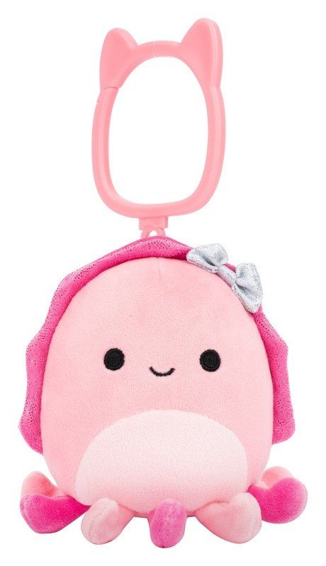 -: Squishmallows Klíčenka Růžová sépie - Auggie