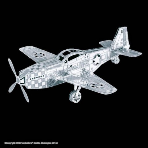 neuveden: Metal Earth 3D puzzle: Mustang P-51