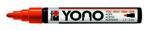 neuveden: Marabu YONO akrylový popisovač 1,5-3 mm - neonově oranžový
