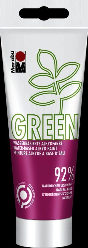 neuveden: Marabu Green Alkydová barva - malinová 100 ml