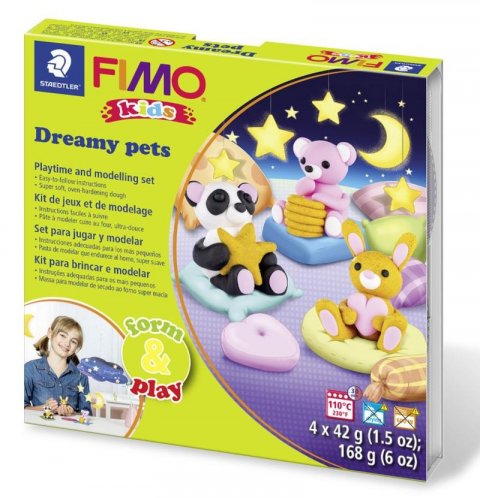 neuveden: FIMO sada kids Form  Play - Zasnění pejsci