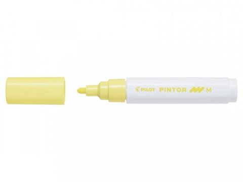 neuveden: PILOT Pintor Medium akrylový popisovač 1,5-2,2mm - pastelový žlutý