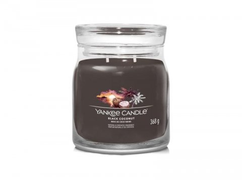 neuveden: YANKEE CANDLE Black Coconut svíčka 368g / 2 knoty (Signature střední)
