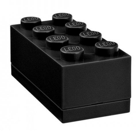neuveden: Úložný box LEGO Mini 8 - černý