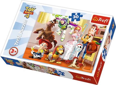 neuveden: Trefl Puzzle Toy Story 4 - Příběh hraček / 30 dílků