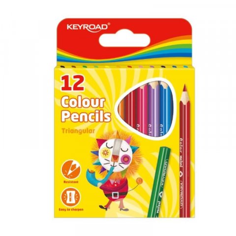 neuveden: Keyroad Pastelky trojhranné poloviční 12 ks neuveden: Keyroad Pastelky trojhranné poloviční 12 ks