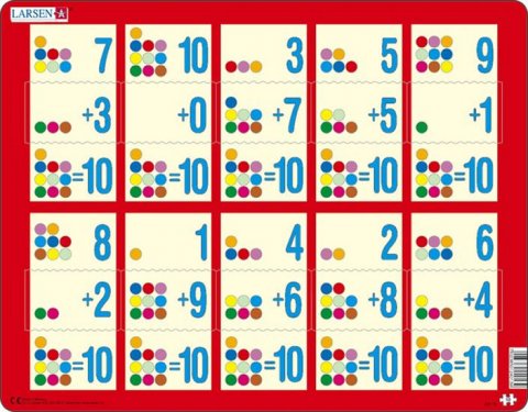 neuveden: Puzzle MAXI - Sčítání do 10 II. /10 dílků