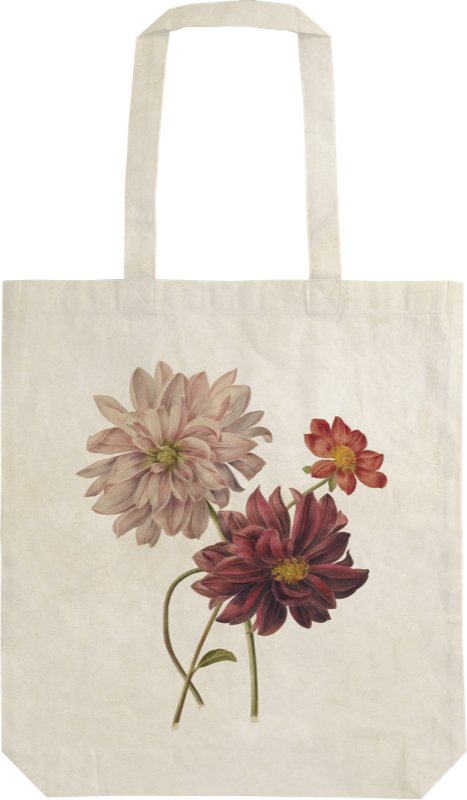 -: Látková taška Dahlias
