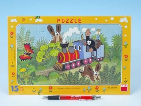 neuveden: Puzzle deskové Krtek a lokomotiva 15 dílků neuveden: Puzzle deskové Krtek a lokomotiva 15 dílků
