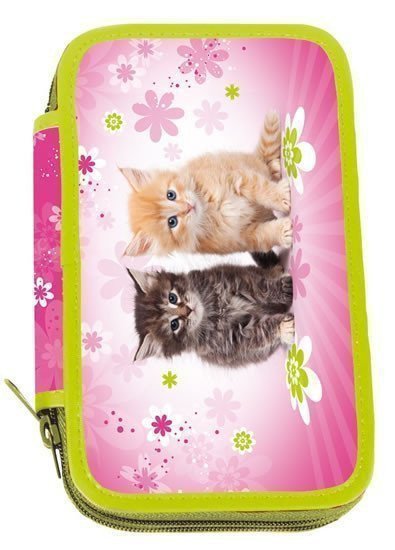 neuveden: Školní penál dvoupatrový - Cats