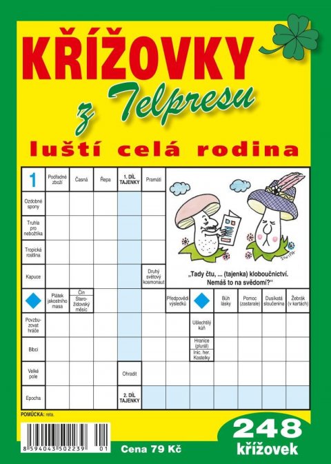 neuveden: Křížovky z Telpresu luští celá rodina - 248 křížovek 2/2023