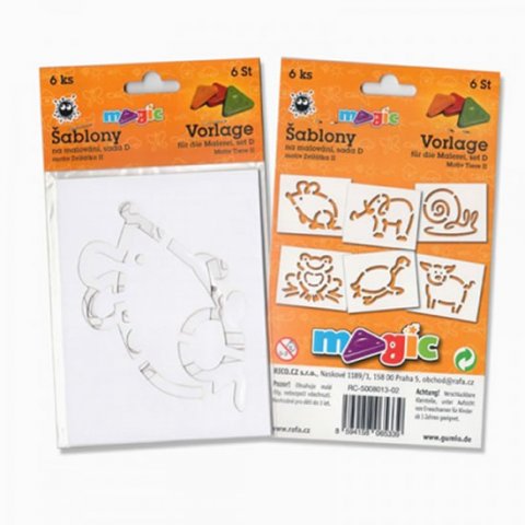neuveden: MAGIC papírové šablony na malování  ZVÍŘÁTKA II.