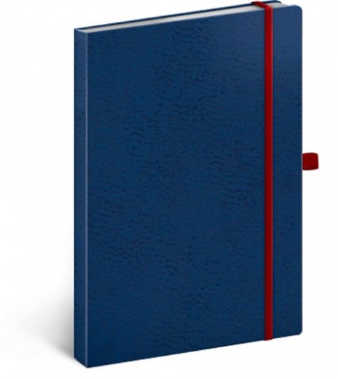 neuveden: Notes - Vivella Classic modrý/červený, tečkovaný, 15 x 21 cm neuveden: Notes - Vivella Classic modrý/červený, tečkovaný, 15 x 21 cm