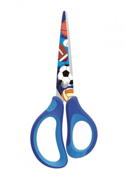 neuveden: Keyroad Školní nůžky Tattoo Soft 15 cm - modré