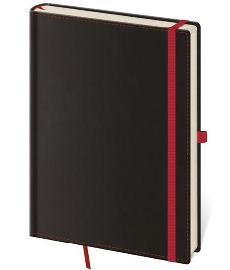 neuveden: Zápisník - Black Red - linkovaný L
