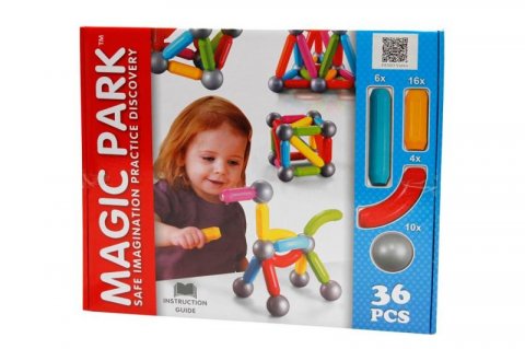 neuveden: Magnetická stavebnice - MAGIC PARK 36