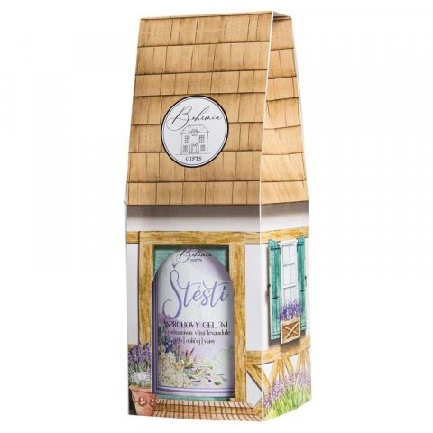 neuveden: Domeček - Štěstí (sprchový gel 3v1 500 ml s vůní levandule)