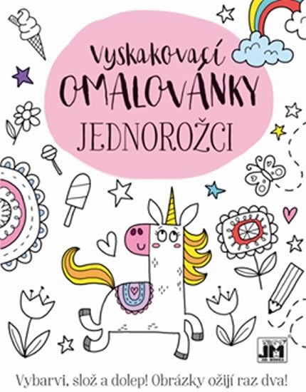 neuveden: Jednorožci - Vyskakovací omalovánky