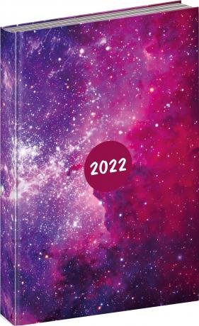neuveden: Diář 2022: Cambio Fun - Galaxy/denní, 15 × 21 cm