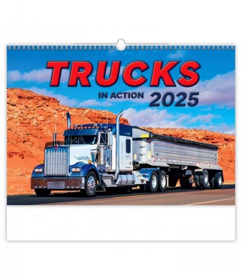 neuveden: Kalendář nástěnný 2025 - Trucks in Action