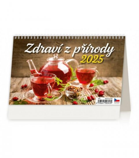 neuveden: Kalendář stolní 2025 - Zdraví z přírody 14denní