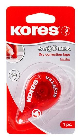 neuveden: Korektor SCOOTER červený 8 m x 4,2 mm neuveden: Korektor SCOOTER červený 8 m x 4,2 mm