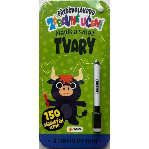 neuveden: Předškolákovo zábavné učení - TVARY - napiš a smaž