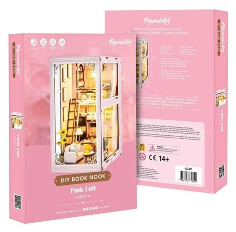 -: Book Nook sada - Růžový loft