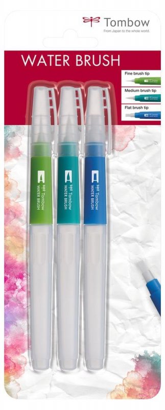neuveden: Tombow Vodní štětec Water Brush - sada 3 ks