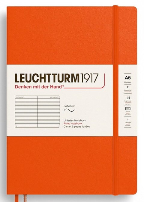 -: Zápisník Pumpkin Softcover Medium (A5) linkovaný