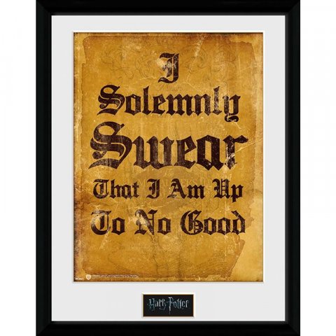 neuveden: Harry Potter Zarámovaný plakát - Slavnostně přísahám