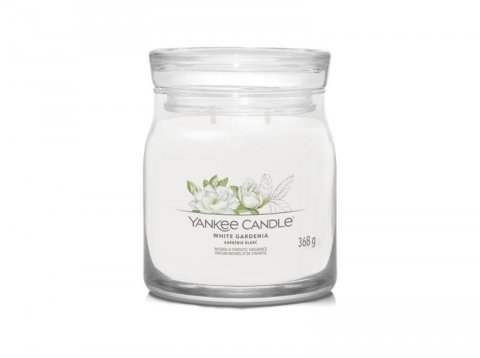 neuveden: YANKEE CANDLE White Gardenia svíčka 368g / 2 knoty (Signature střední)