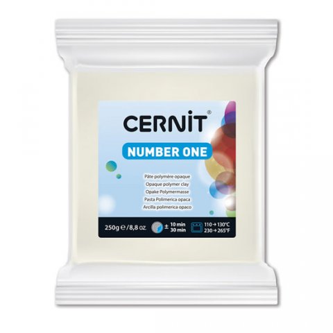 neuveden: CERNIT NUMBER ONE 250g bílá krycí neuveden: CERNIT NUMBER ONE 250g bílá krycí