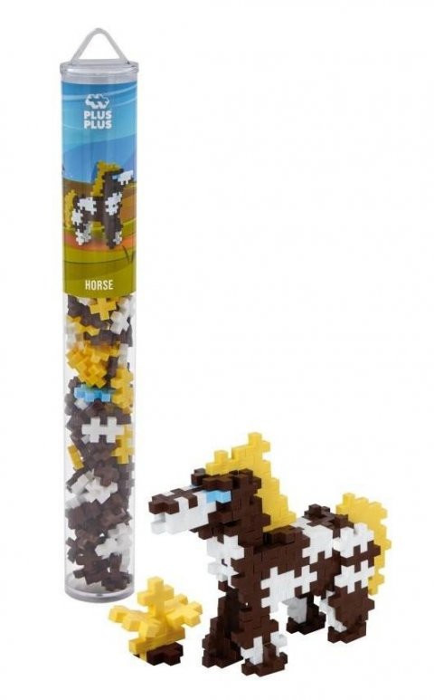 neuveden: Plus-Plus stavebnice tuba - Kůň 100 dílků