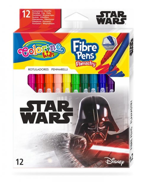 neuveden: Colorino Star wars - fixy 12 barev