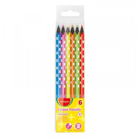 neuveden: Keyroad Pastelky Neon trojhranné 6 ks neuveden: Keyroad Pastelky Neon trojhranné 6 ks