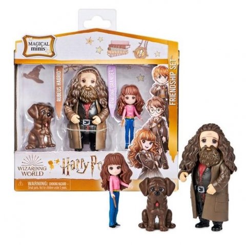 neuveden: Harry Potter Hermiona, Hagrid, Tesák - Sada figurek