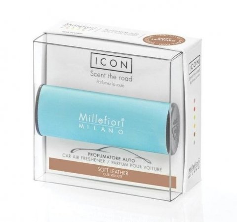 neuveden: Millefiori Milano Icon Soft Leather / vůně do auta Classic - světle modrá