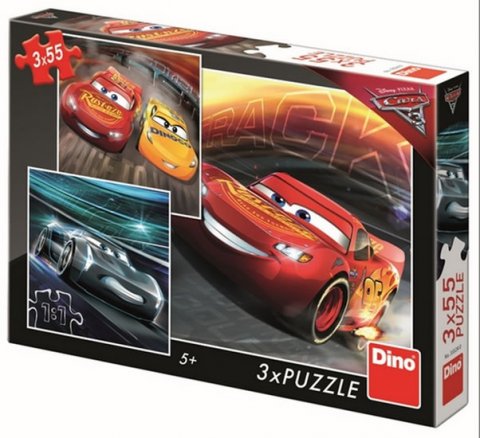 neuveden: Auta 3 - Trénink: puzzle 3x55 dílků neuveden: Auta 3 - Trénink: puzzle 3x55 dílků