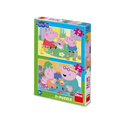 -: Puzzle Peppa Pig: Domov 24+48 dílků