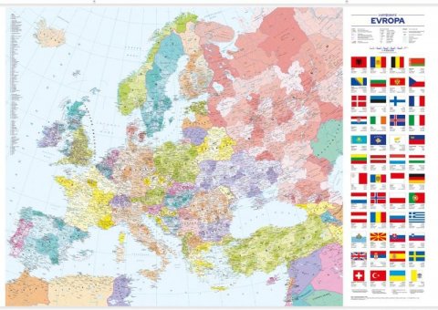 neuveden: Evropa – nástěnná administrativní mapa neuveden: Evropa – nástěnná administrativní mapa
