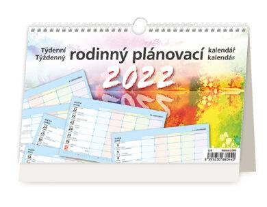 neuveden: Kalendář stolní 2022 - Týdenní rodinný plánovací kalendář