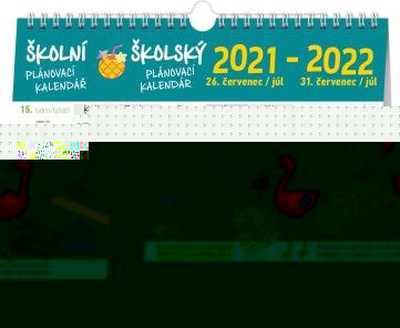 neuveden: Kalendář 2022 - Školní plánovací s háčkem, 30 x 21 cm