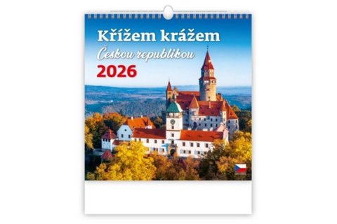 neuveden: Kalendář nástěnný 2026 - Křížem krážem Českou republikou