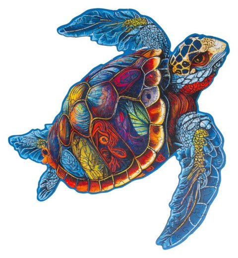 -: Dřevěné puzzle - Želva
