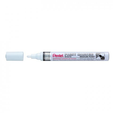 neuveden: Popisovač Pentel Paint Marker MMP10 lakový - bílý 2-4 mm