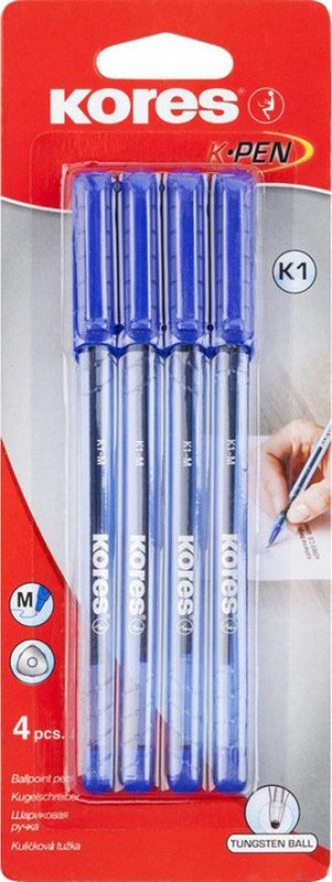 neuveden: Kores Kuličkové pero K1 Pen Super Slide 1 mm, transparentní, trojhranné, ší neuveden: Kores Kuličkové pero K1 Pen Super Slide 1 mm, transparentní, trojhranné, ší