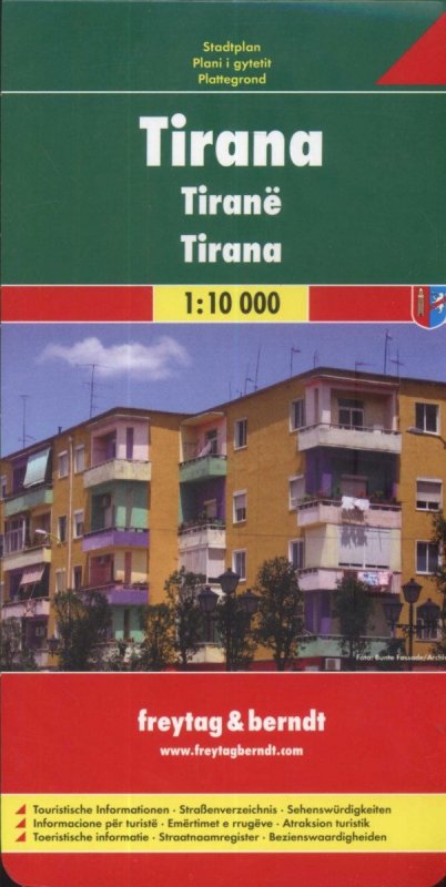 neuveden: PL 118 Tirana 1:10 000 / plán města