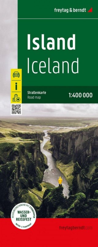 neuveden: Island 1:400 000 / silniční mapa