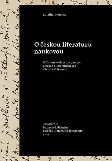 Piorecká Kateřina: O českou literaturu naukovou Piorecká Kateřina: O českou literaturu naukovou